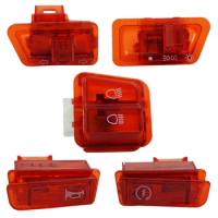 10X Turn Signal Switch Far And Near Light Horn Button For Scooter GY6 50Cc 125Cc 150Cc Honda DIO AF17 AF18 Red