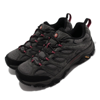 【MERRELL】登山鞋 Moab 3 GTX 男鞋 灰 黑 防水 Vibram 戶外 Gore-Tex 支撐 避震(ML036263)