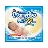 滿意寶寶超柔感純水濕巾一般型100片3包