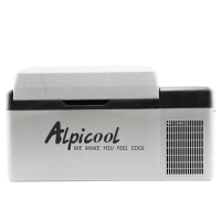 Alpicool 15L/20L/25L Car Refrigerator Portable Freezer Cooler Compressor Refrigeration 12V 24V 110-220V Mini Auto Fridge Camping