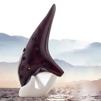 Ocarina Flute Alto Key C Ocarina Smoked Light Brown