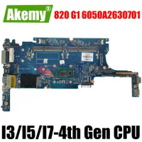 FOR HP 820 G1 Laptop Motherboard mainboard 6050A2630701 motherboard DDR3 I3 I5 I7 4th Gen CPU