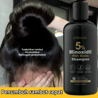 Minoxidil 5% Hair Grower Shampoo Biotin 300ml Pengobatan Rambut Rontok Cepat untuk Pria dan Wanita