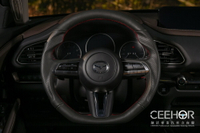 [細活方向盤] 正牛皮款 Mazda3 CX30 MAZDA 馬3 馬三 馬自達 變形蟲方向盤 方向盤 造型方向盤