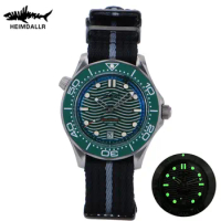Heimdallr Titanium Diver Wrist watch Nylon Strap Sapphire Auto Date NH35 Men's Automatic Mechanical Watches 20Bar Watcherproof