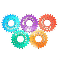 Fouriers Fixed Gear Cog Threaded五色齒片自行車公路車1/8＂or3/32＂ 17-21T