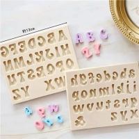 [COD] Cetakan Huruf Silikon untuk Fondant dan Coklat Silicone Mold  Angka Letter Alphabet Number Sil