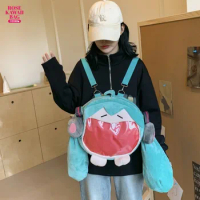 Kawaii Hatsune Miku Shoulder Bag Cartoon Toys High-capacity Cute Cartoon Plush Hatsune Miku Crossbody Bag Funny Soft Girl Bag