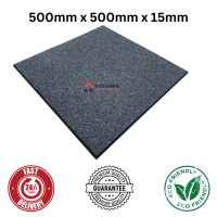 15MM GYM MATS RUBBER MAT FLOORING | HIGH QUALITY & LONG LASTING - AG-NB515 | 50 X 50 CM