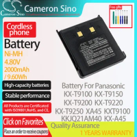 CameronSino Battery for Panasonic KX-T9100 KX-T9150 KX-T9200 KX-T9220 XA45 fits Panasonic KKJQ21AM40 Cordless phone Battery