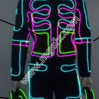 Tron light suit / EL Wire costume / LED Robot suits / Neon light suit