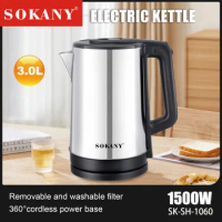 SOKANY1060 Electric kettle 3L Water Home automatic power off stainless steel