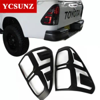 ABS Tail Lights Cover For Toyota Hilux SR5 Revo Rocco 2016 2017 2018 2019 2020 Hilux 2021 2022 4x2 Exterior Accessories