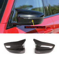 For BMW M5 M8 F90 F91 F92 real carbon fiber side wing exterior mirror protective shell auto parts exterior (replacement part)
