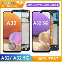 Screen Replacement for Samsung Galaxy A32 A325 A325F Lcd Display Touch Screen with Frame for Samsung Galaxy A32 5G A326 Assembly