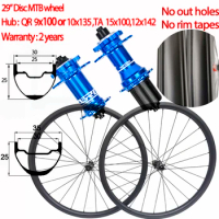 Carbon MTB Wheelset 29 Ultralight 29inch Disc Brake Wheels Light QR TA Mountain Bike 700C No Out Holes 2 Years Warranty