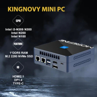 M9S Mini PC 12th Gen Intel i3 N305 N300 N200 DDR5 PCIE3.0x4 2xi226-V 2.5G Firewall Router Office PC Windows 11 NUC WiFi6