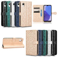 200pcs/Lot For Samsung A14 A23E A23S A13 Wallet Leather Phone Case Wave Dot Pattern Cover For Samsung A03S Core M33 M53 M23 F23