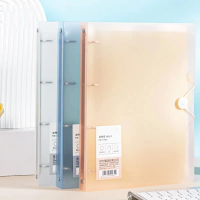 【L study】 Multifunctional PP Storage Booklet Loose Leaf A4 Binder Family ID Storage Bag Dustproof