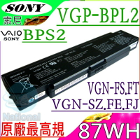 SONY 電池(原廠九芯)- Vaio VGN-FE45，VGN-C25，VGN-S16，VGN-S28，VGN-S36，VGN-S38，VGN-C25T，VGPBPL2C