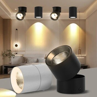Led Downlight Spot Led Spotlights Foldable 220v 7w/10/15w 3Colors Living Room Light Fixture Ceiling Lamp for Home Kitchen Indoor