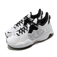 Nike 籃球鞋 PG 5 EP 運動 男女鞋 明星款 避震 支撐 包覆 情侶款 球鞋 白 黑  CW3146100