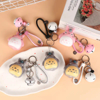 Cartoon Bell Totoro พวงกุญแจเปล่งเสียงพวงกุญแจผู้หญิงพวงกุญแจแฮทเชนพวงกุญแจกระเป๋ารถจี้อุปกรณ์เสริมอ