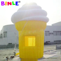 Outdoor Inflatable Ice Cream Tent Portable Shop Inflatable Ice Cream Stand Booth Food Kiosk For Kids Events Advertising