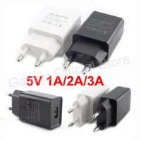 EU Plug AC 5V 1A 2A 3A Micro USB Charger Universal Portable Travel Power Adapter Desktop Wall Charging Power Bank