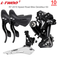 LTWOO R7 2X10 Speed Road Bike Derailleur Groupset Shifter Brake Lever Front Rear Derailleurs Kit Compatible SHIMANO Parts