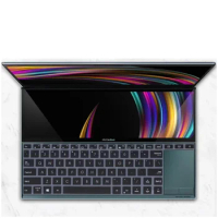 Clear Transparent Silicone Keyboard Cover Film For ASUS ZenBook Pro Duo 14 UX481