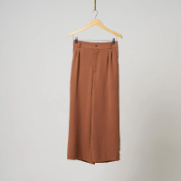 Amira Caramel Crinkle Culotte Pants All Size