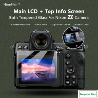 Z8 Camera Glass Film 9H Hardness Tempered Glass Ultra Thin LCD Screen + Info Screen Protector glass for Nikon Z 8 Camera