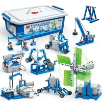 積木 編程 科普機器人 6932 電子動玩具 機械組齒輪 5基礎探究ET660