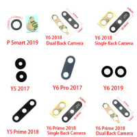 10Pcs/lot, Rear Back Camera Glass Lens Cover For Huawei Y5 Y6 Y7 Pro Y9 Prime 2017 2018 P Smart 2019 With Ahesive Sticker