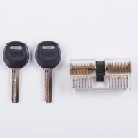 Cutaway Transparent Copper Lock Training Skill Professional Visable Practice Padlocks Lock Pick For Locksmith Free Shipping