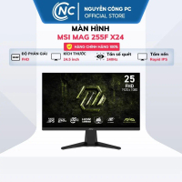 Màn hình MSI MAG 255F X24 (24.5 inch, Rapid IPS, FHD 1920x1080, 240Hz, 0.5ms) - BH 36 tháng
