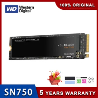 Western Digital WD Black SN750 500GB 1TB 2TB 250GB 4TB M.2 2280 Internal Solid State Drive NVMe PCle Gen3*4 3D Nand SSD TLC