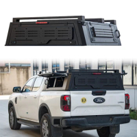 4x4 Auto Accessories Aluminum Alloy 2023 Ranger Pickup Truck Bed Hardtop Topper Canopy for Ford