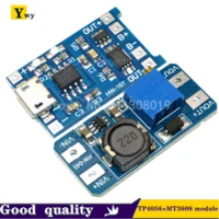 Micro USB 5V 1A 18650 TP4056 Lithium Battery Charger Modul Pengisian Papan dengan Perlindungan + MT3608 2A DC-DC Langkah up Converter