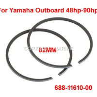 Boat PISTON RING Set STD 688-11610-01 82MM For Yamaha outboard Motor 48HP-90HP