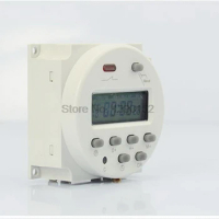 DHL 100 pieces CN101A Useful Digital LCD Display Power Programmable Timer Time Control Switch Relay 12V 24V 220V