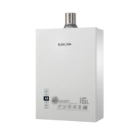 【SAKURA 櫻花】同1635F第二代屋內大廈型數位恆溫強制排氣熱水器DH1633F16L(原廠安裝)