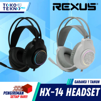 Rexus HX14 / HX-14 Headset Gaming RGB Wired with Adjustable Mic Headphone