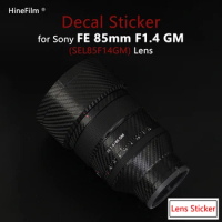 Lens Sticker for Sony 85 1.4GM / FE85 F1.4 Decal Skin for Sony FE85mm F1.4 GM Lens Protector SEL85F14GM Wrap Cover Film