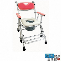 海夫健康生活館 恆伸 鋁合金 防傾 收合式洗澡便椅 座位可調高低功能(ER-4542-1)