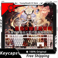 Custom Arknights Viviana Keycaps Mechanical keyboard kit Keycap Kawaii Light Transmission PBT Keycap Set PC Gamer Accessories
