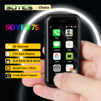 SOYES 7S Mini Android Smart Phone 1GB RAM 8GB ROM 2.54 Inch HD Screen Quad Core 5.0MP Camera Dual SIM Ultra Thin Mobile Phone