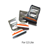 10PCS For Xiaomi 12 Lite SIM Card Tray Slot Holder Adapter Socket Repair Parts
