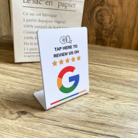 3"X4" NFC Google Review Instagram Facebook Tripadvisor Trustpilot Review NFC Stand Display Table Dis